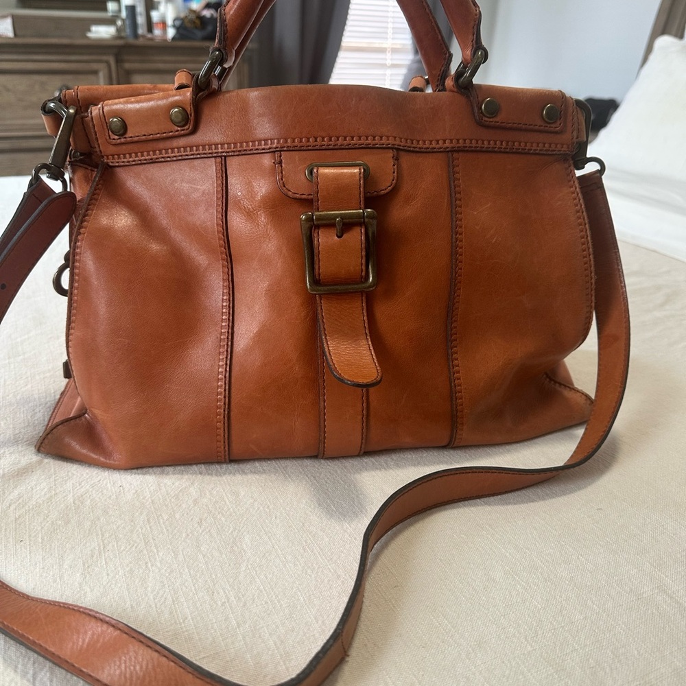 FOSSIL - Elegant Tan Leather Women's Bag